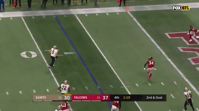 Drew brees rb mode, new orleans, saints, nfl, highlights, drew, brees, touchdown, football, sports.