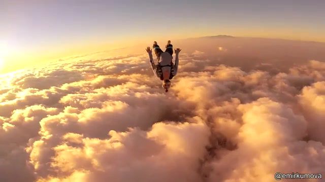 Evening skydiving, Skydiving, Parachute Jump, Jump, Falling Down, Fall, Falling, Sports