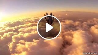 Evening skydiving