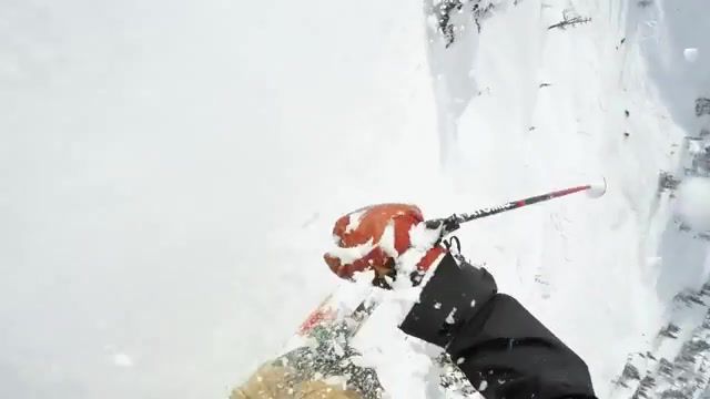 Avalanche, Avalanche, Tim Gunter Running Away, Snow, Skiing, Ski, Action, Sports