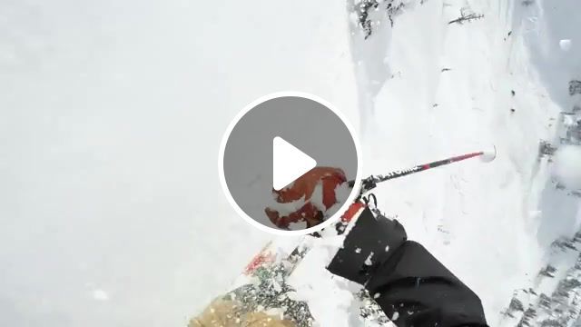 Avalanche, avalanche, tim gunter running away, snow, skiing, ski, action, sports. #0