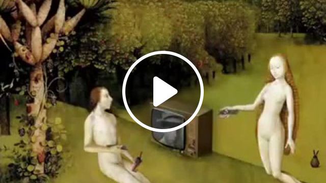 Adam and Eve watching Tv, Uefa Champions League, Uefa, Football, Tv, Remote Control, God, Adam And Eve, Art, Funny, Sports