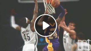 Kobe bryant facial dunk in slow