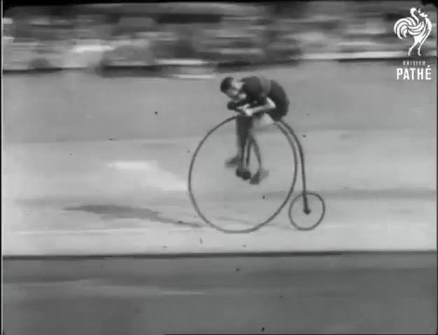 Racing on penny farthings, circle, race, racer, b, dub, beat, music, speed, wow, wtf, nfs, eleprimer, sports.