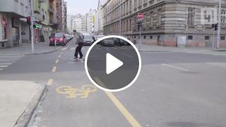 Skateboarding on the Roads of Budapest