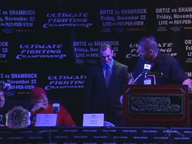UFC 40, Press Conference, Tito Ortiz, Ken Shamrock, Ufc, 40, Sports