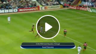 Karel Poborsky goal against Portugal EURO 96