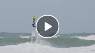 Windsurfing in the storm