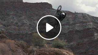 Extreme stunts in the mountains