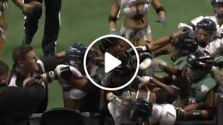 LFL Legends football league GIRLS ATTACK hits and fights