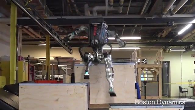 Parkour atlas, robots, legged locomotion, boston dynamics, legged robots, dynamic balance, atlas robot, parkour, humanoid robot, sports.