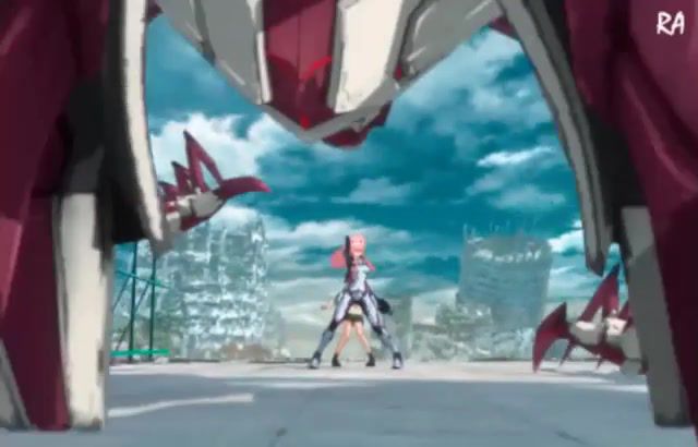 Another Zero - Video & GIFs | revisions,darling in the franxx,zero two,anime,crossover,avengers,alan silvestri,girl,gun