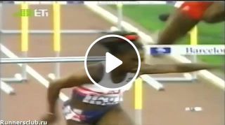The fall of Gail Devers in final of the Olympic games