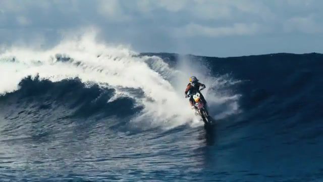 Surfing on the board is too easy, Extreme, Moto Bike, Bike, Motorbike, Moto, Dc Shoes, Dc, Surfing, Serfing, Sports