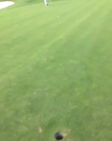 When Your Friends Shooting For His First Eagle - Video & GIFs | golf,putting,shooting,eagle,birdie,boy,kicks,golfball,fail,funny,funny golf,lad trying to hole his first ever eagle,guy kicks golf ball away,guy,ball,sports