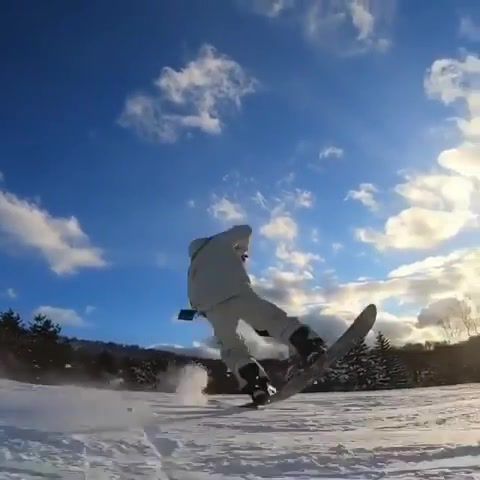 Spin, spin, snow, snowboard, winter, trick, sports.