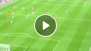 World cup final paper airplane hits player