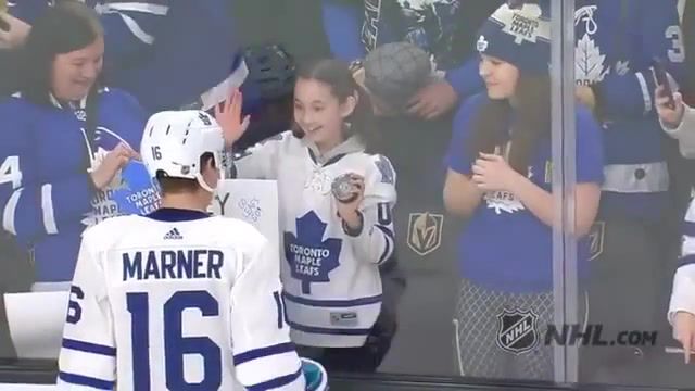 Happy girl, The Afters, Moments Like This, Mitchell Marner, Toronto Maple Leafs, National Hockey League, Nhl, Sports