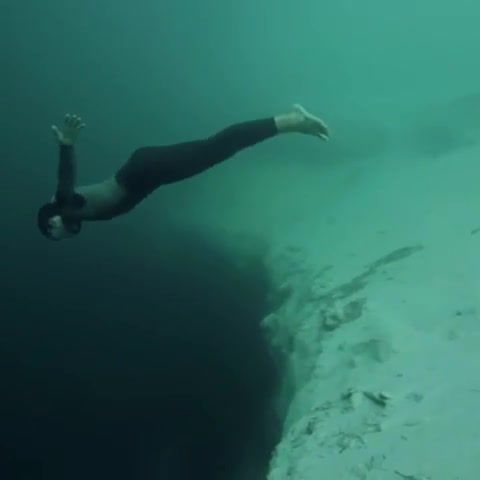 Journey into the void with champion free diver guillaume n'ery, sports.