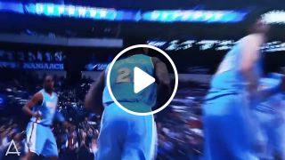 Wilson chandler drives and throws down the posterizing jam