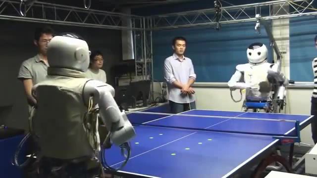 Gamesetmatch robot vs robot, engineering, electronics, artificial intelligence, table tennis, robot, sports.
