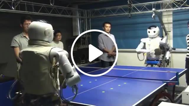 Gamesetmatch robot vs robot, engineering, electronics, artificial intelligence, table tennis, robot, sports. #0