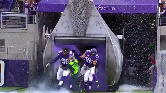 Vikings Trample the Sound Guy Running out of Tunnel NFL, Bad Day, Vikings Run Over, Sound Man, Run, Sports, American Football, Nfl
