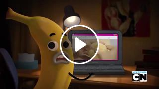 Banana Joe on his Laptop