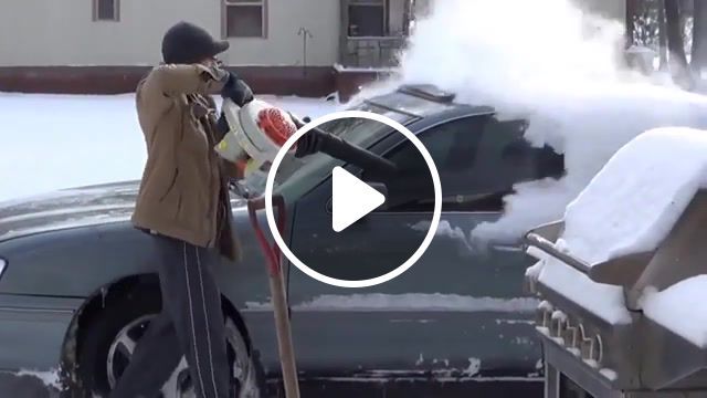 Remove snow from car, cars, auto technique. #0