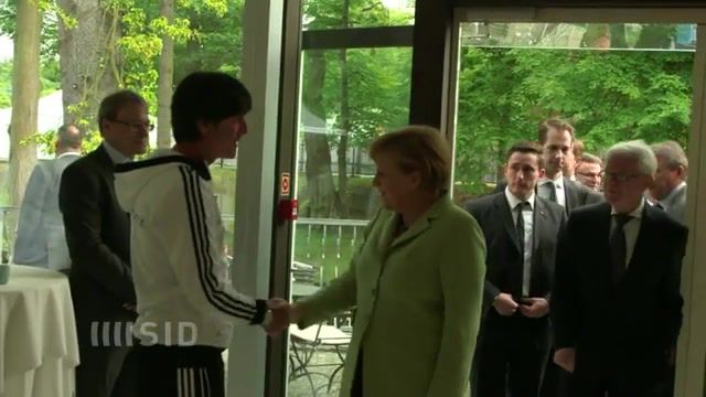 Sweat from my balls, joachim loew, merkel, loew, news, angela merkel, politics, sports, news and politics, handshake, non handshake, ignorance, football, germany, weird, mashups, hybrids, celebs, sweat from my balls, cb4.