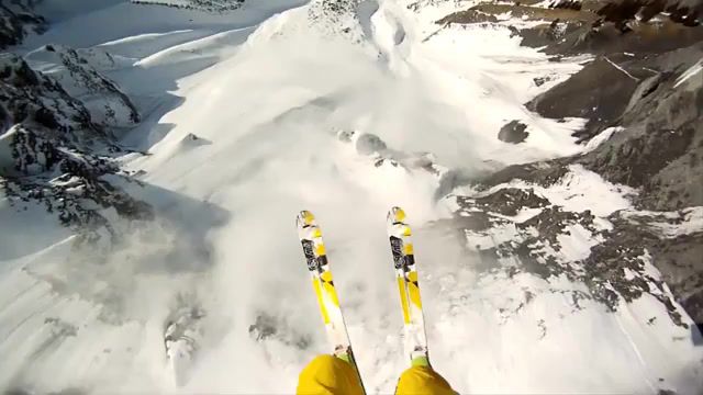 Avalanche, Gopro, Snow, Avalanche, Jump, Skiing, Sports
