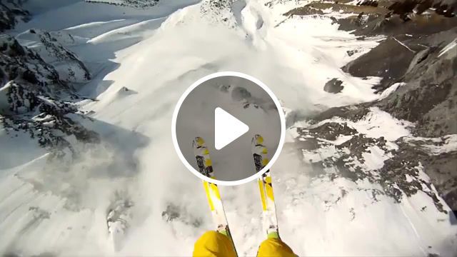 Avalanche, gopro, snow, avalanche, jump, skiing, sports. #0