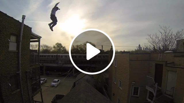 Epic roof jump, gopro, epic, jump, parkour, music, cool, sports, danger, extreme. #0