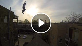 Epic roof jump