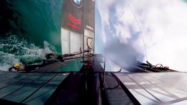 Oracle team usa, slow mo val, regatta, overturn, rollover, sailing sport, sailing, shipwreck, it takes just seconds to capsize an america's cup cl boat it took us three minutes to get it, oracle team usa, sports.