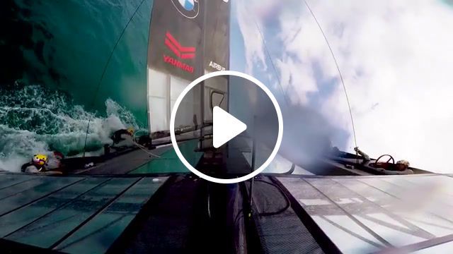Oracle team usa, slow mo val, regatta, overturn, rollover, sailing sport, sailing, shipwreck, it takes just seconds to capsize an america's cup cl boat it took us three minutes to get it, oracle team usa, sports. #0