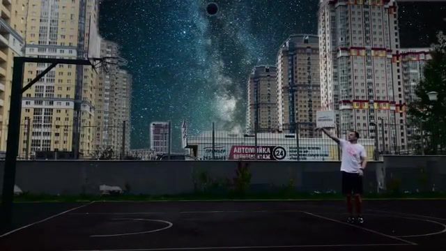 Space goal, basketball, visual effects, adobe after effects, music, semakovalexey, in the end tommee profitt, linkin park, moon, space, city, goal, markelov, sports.