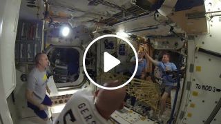 Tenis on International Space Station
