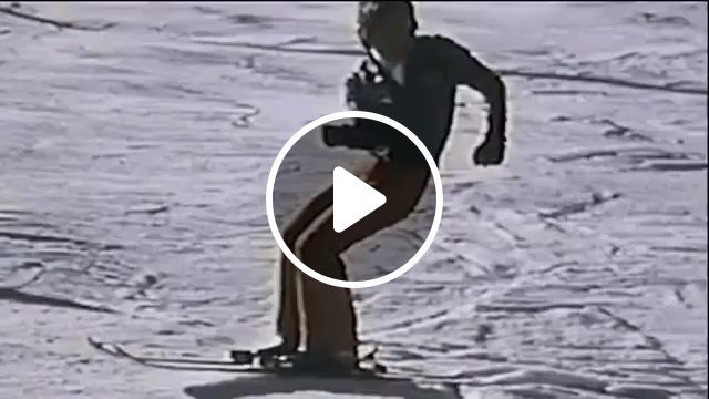 Ski, ski, snow, sport, mime, funny, skiis, skier, 70s, retro, loop, sports. #0