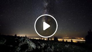 The Milky Way above the Volcano A Time Lapse in 4k