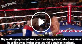 Floyd Mayweather signature move Straight right counter