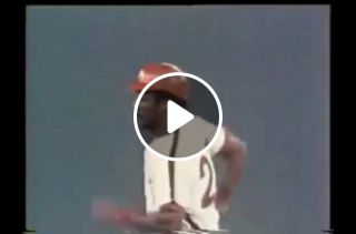 Phillies highlights Willie Montanez hustling around the bases and hits for average. NFL films