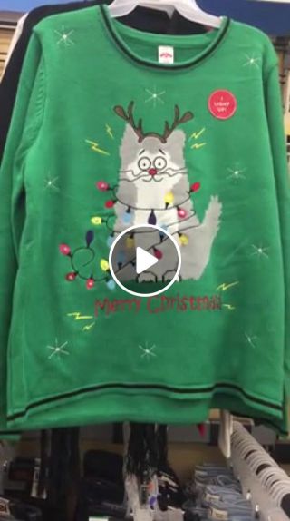 Christmas cat sweater
