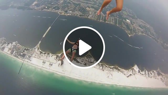 The best jump, flying, beach, jump, skydivers, skydiving, navarre beach, gopro, helicopter. #0