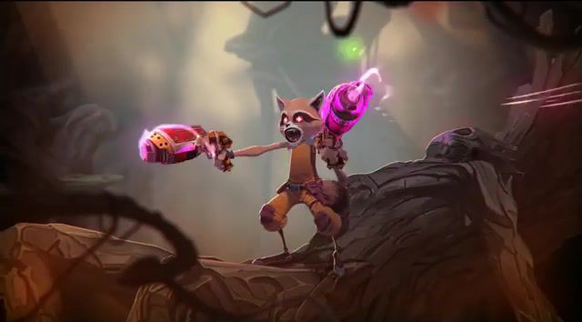 Marvel's Rocket Raccoon and Groot Animation Test Trailer by Arnaud Delord, Cartoon, Marvel Universe, Marvel, Rocket Raccoon, Rocket Racoon, Groot, Guardians Of The Galaxy, Arnaud Delord, Pion Pictures
