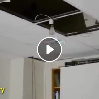Changing lightbulb with drone