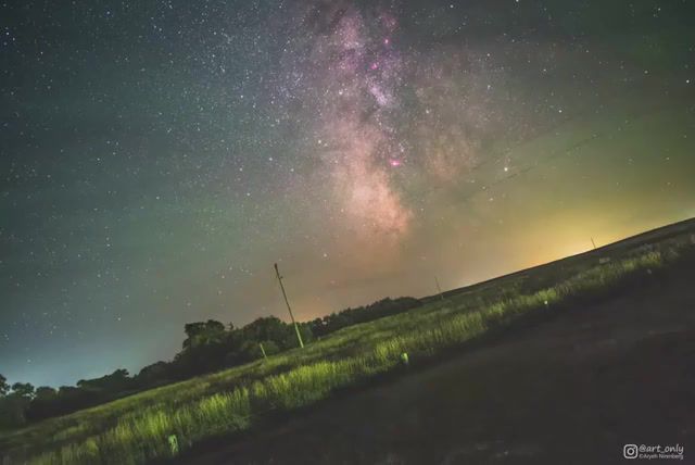 Milky way, m83 outro, nature travel.