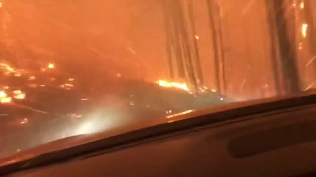 Driving Through Wildfire