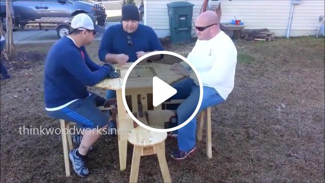Wow, incredible folding table, fun, project, woodworking, furniture, outdoor, tailgating, picnic, insane, crazy, best, great, cool, amazing, net, woodworks, think, swan, izzy, eizzy, table, folding, incredible, viral, wow. #0