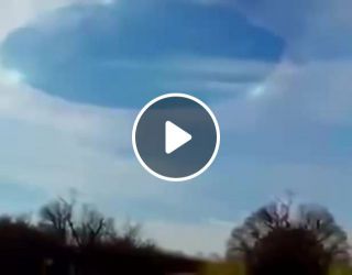 Does a UFO somehow cut clouds